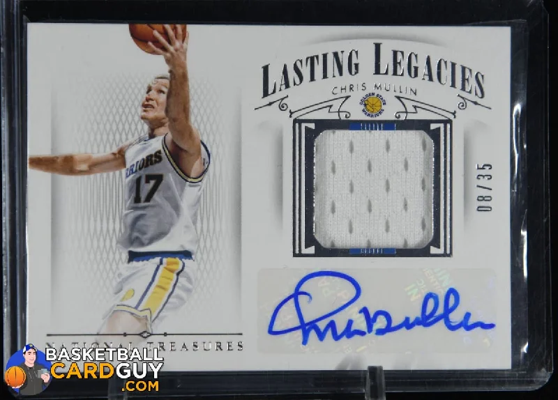 Basketball jerseys lightweight-vintage -Chris Mullin 2014-15 Panini National Treasures Lasting Legacies Jersey Autographs #/35