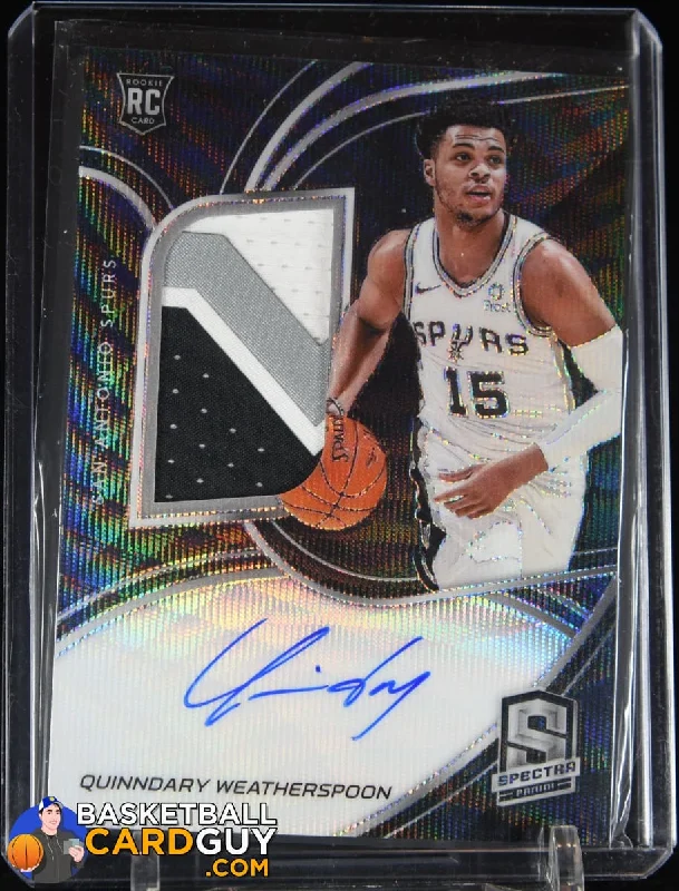 Basketball jerseys stylish-pro -2019-20 Panini Spectra Rookie Jersey Autographs Wave #198 Quinndary Weatherspoon