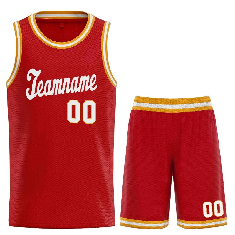 Basketball jerseys green -Custom Red White  Classic Sets Sports Uniform Basketball Jersey