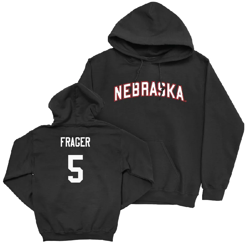 Men's basketball hoodie affordable bundle -Men's Basketball Black Nebraska Hoodie  - Braden Frager