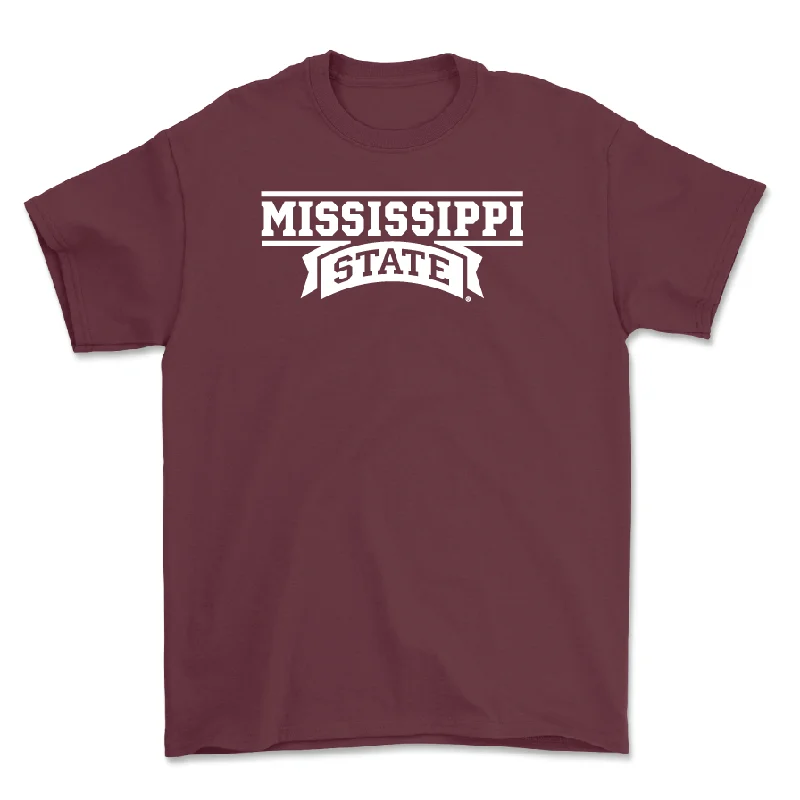 Men's basketball T-shirts lightweight-breathable -Maroon Men's Basketball Team Tee - Harrison Alexander