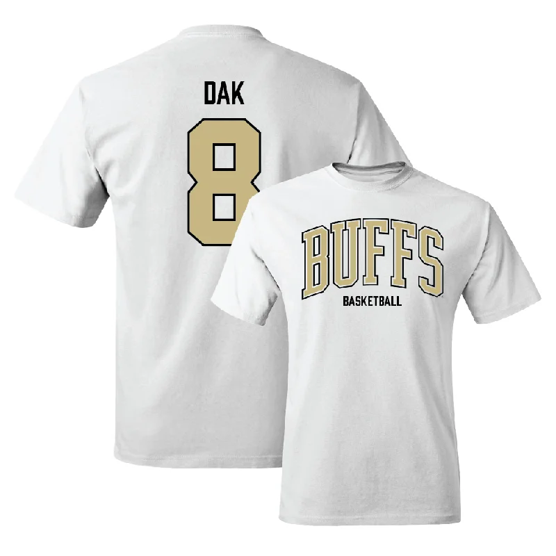 Men's basketball T-shirts streetwear -Men's Basketball White Arch Tee - Bangot Dak