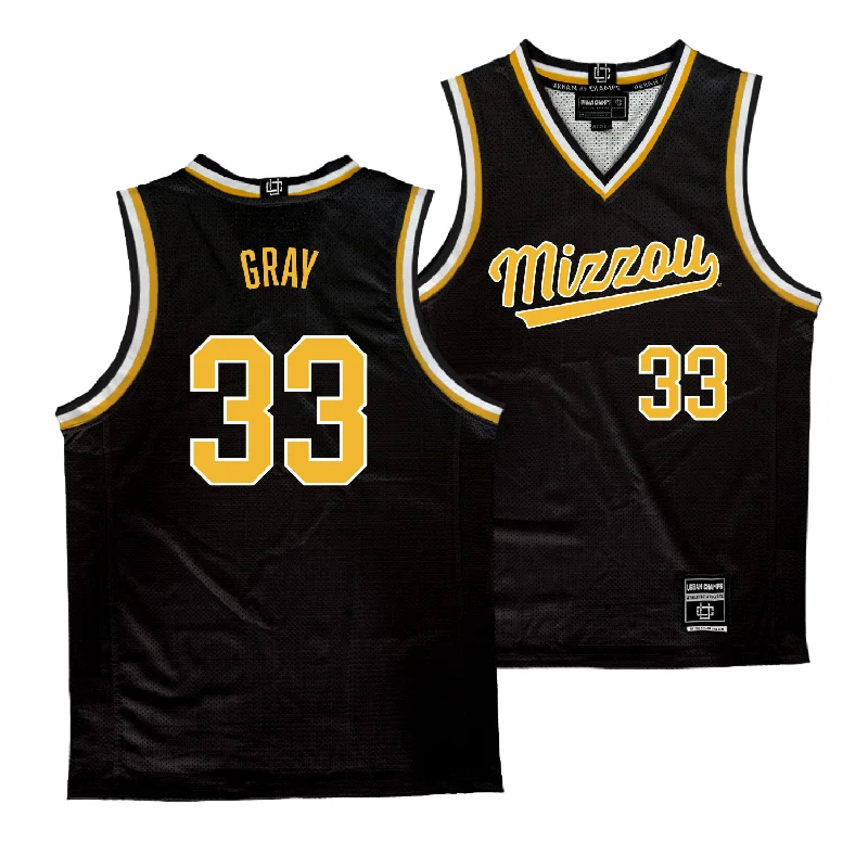 Basketball jerseys game-worn -Mizzou Men's Basketball Black Jersey  - Joshua Gray