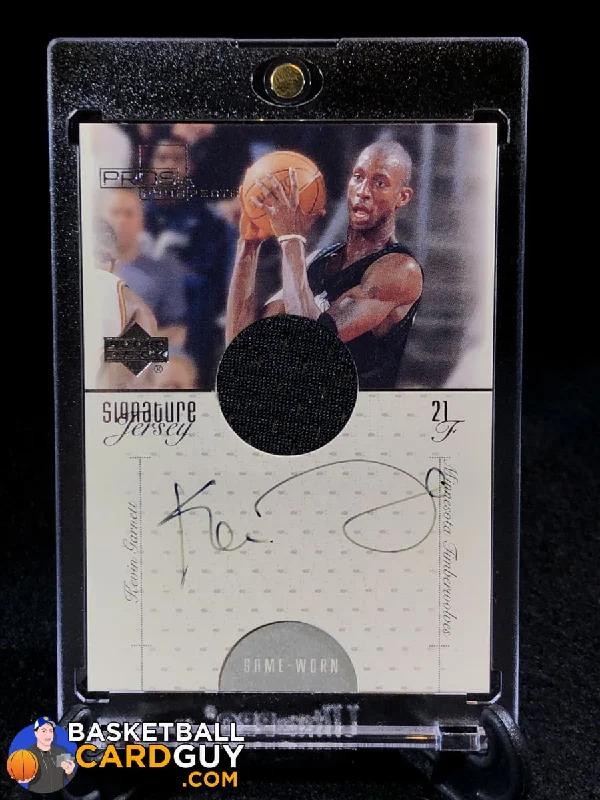 Basketball jerseys team-comfort -Kevin Garnett 2000-01 Upper Deck Pros and Prospects Signature Jerseys #KG