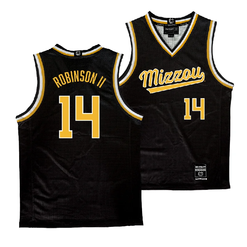 Basketball jerseys durable -Mizzou Men's Basketball Black Jersey - Anthony Robinson II | #14