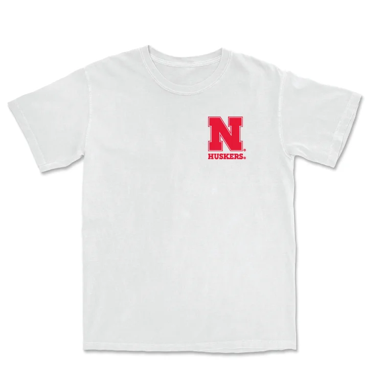 Men's basketball T-shirts pro-season -Men's Basketball White Comfort Colors Tee - Samuel Hoiberg