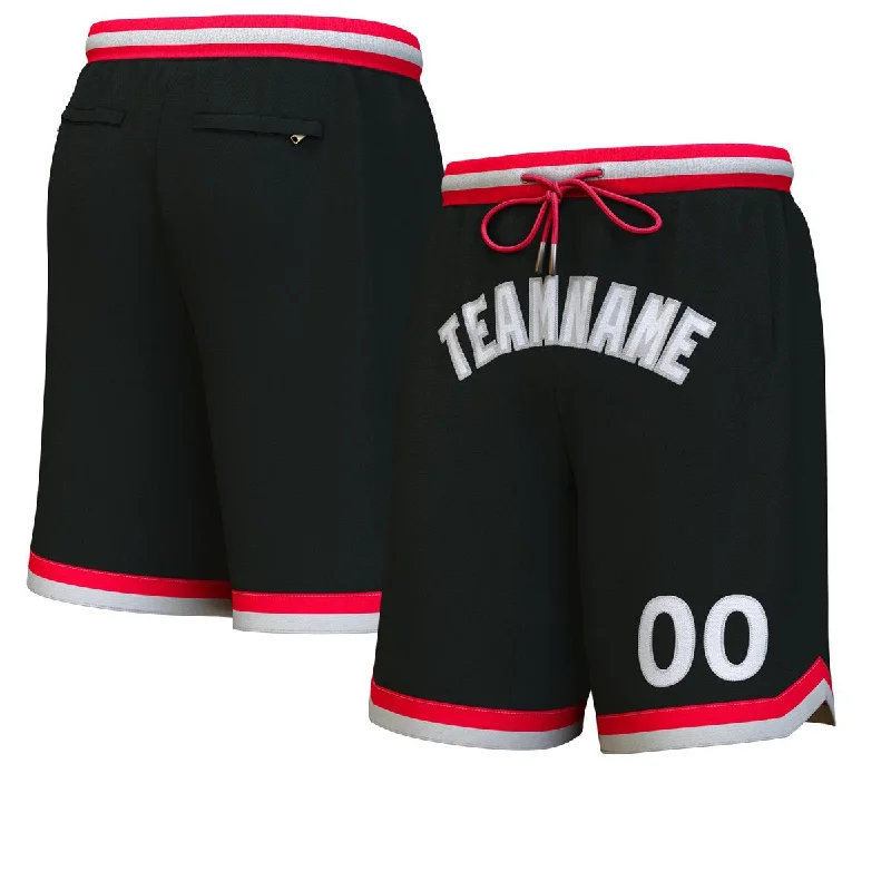 Basketball socks green -Custom Black White-Gray Personalized Basketball Shorts