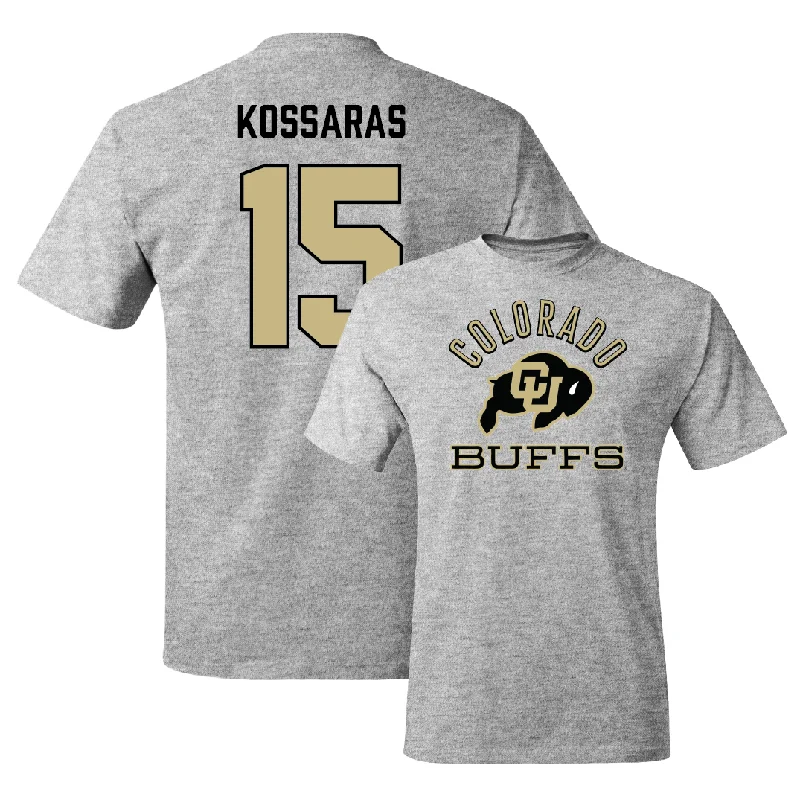 Men's basketball T-shirts gym-ready -Sport Grey Men's Basketball Classic Tee  - Felix Kossaras