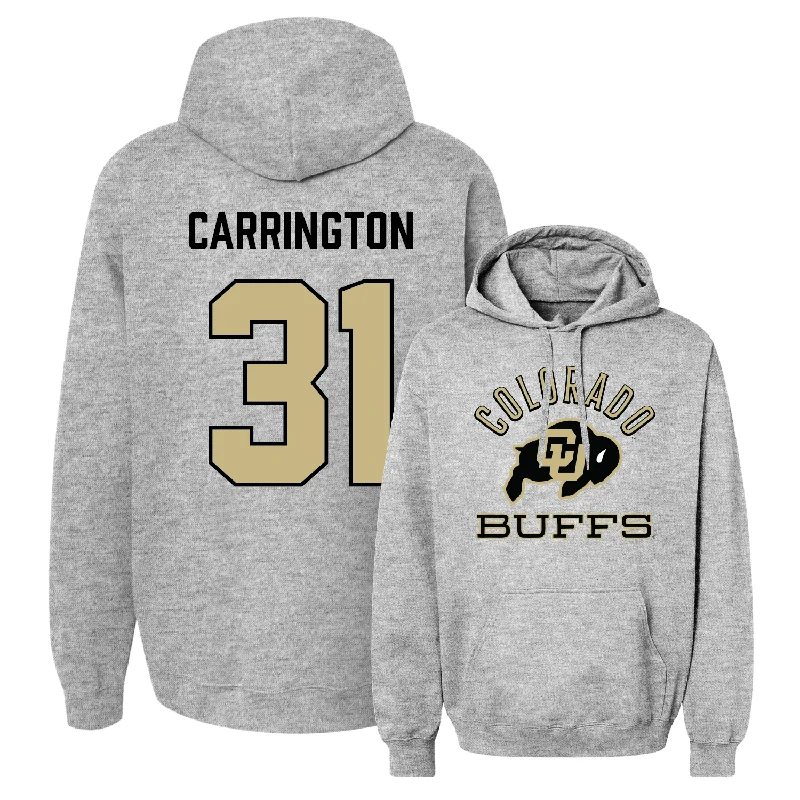 Men's basketball hoodie light hoodies -Sport Grey Men's Basketball Classic Hoodie - Harrison Carrington