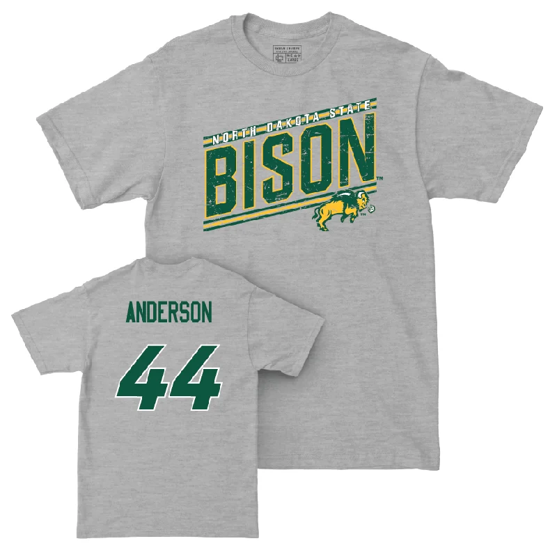 Men's basketball T-shirts stretch-fabric -Sport Grey Men's Basketball Vintage Tee - Treyson Anderson