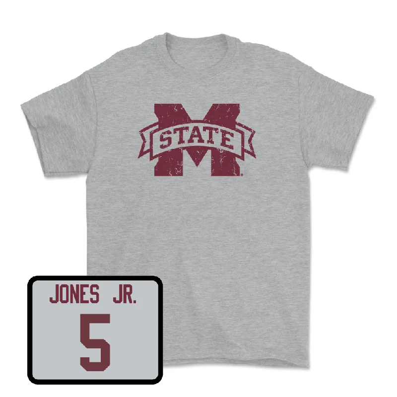 Men's basketball T-shirts soft -Sport Grey Men's Basketball Classic Tee - Shawn Jones Jr.