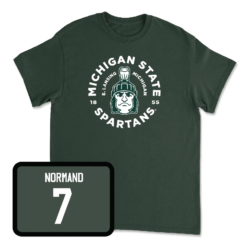 Men's basketball T-shirts stylish-retro -Green Men's Basketball East Lansing Tee  - Gehrig Normand