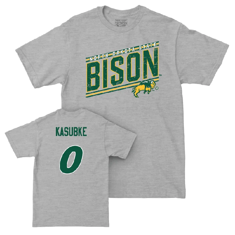 Men's basketball T-shirts team-quick -Sport Grey Men's Basketball Vintage Tee - Luke Kasubke