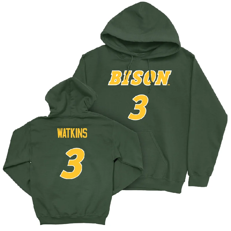 Men's basketball hoodie rare drop -Green Men's Basketball Player Hoodie - Brennan Watkins