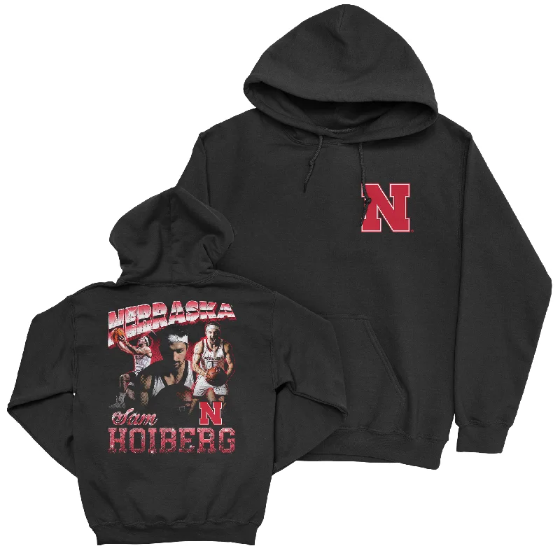 Men's basketball hoodie player kit -EXCLUSIVE RELEASE: Sam Hoiberg 90s Retro Black Hoodie