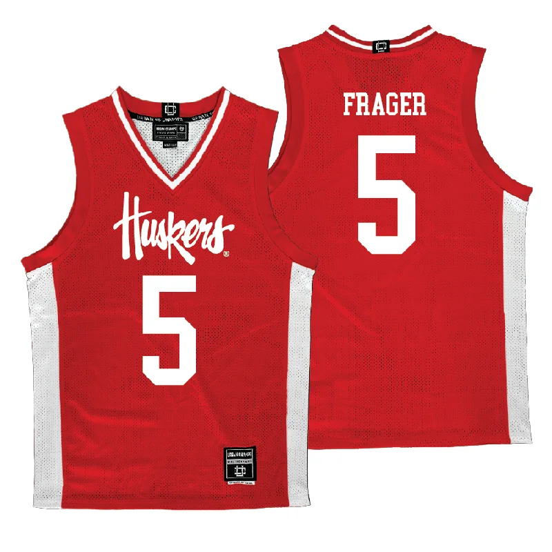 Nebraska Men's Basketball Red Jersey  - Braden Frager