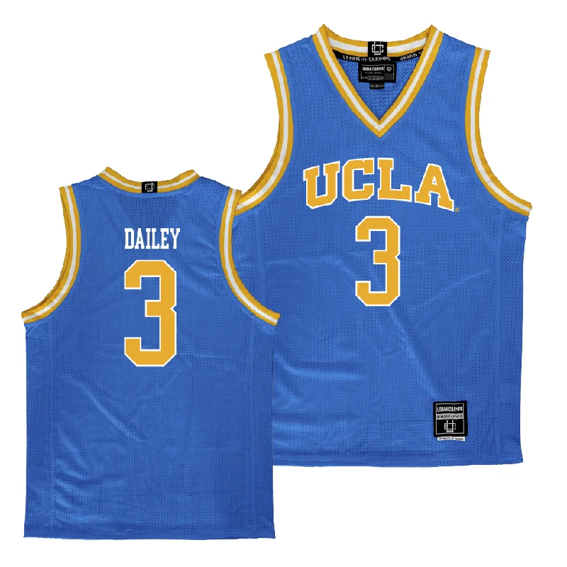 Basketball jerseys quick-dry -UCLA Men's Basketball Blue Jersey  - Eric Dailey