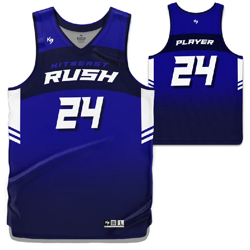 Basketball jerseys breathable-team -Rush Custom Basketball Jersey