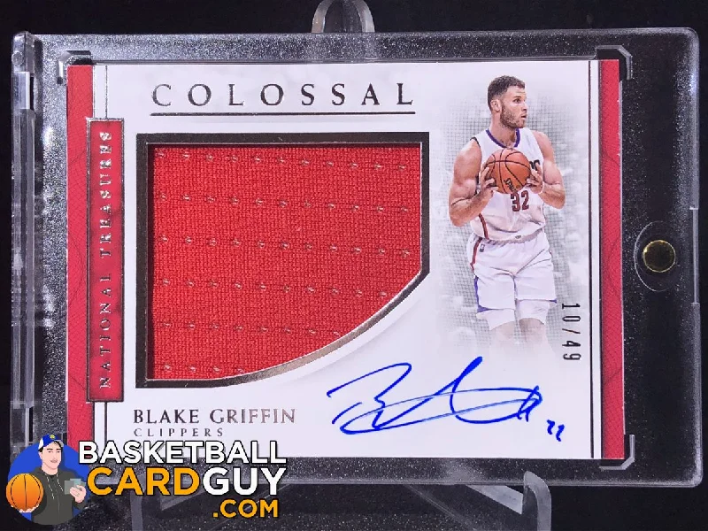 Basketball jerseys lightweight-team -Blake Griffin 2016-17 Panini National Treasures Colossal Jersey Autographs