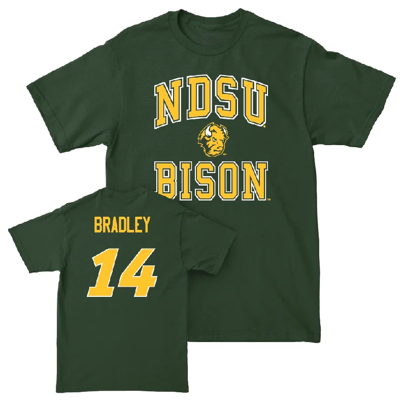 Men's basketball T-shirts vintage-design -Green Men's Basketball College Tee - Eli Bradley