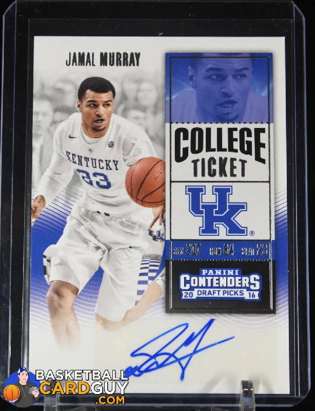 Basketball jerseys ventilated -Jamal Murray 2016-17 Panini Contenders Draft Picks #103A AU/White jersey