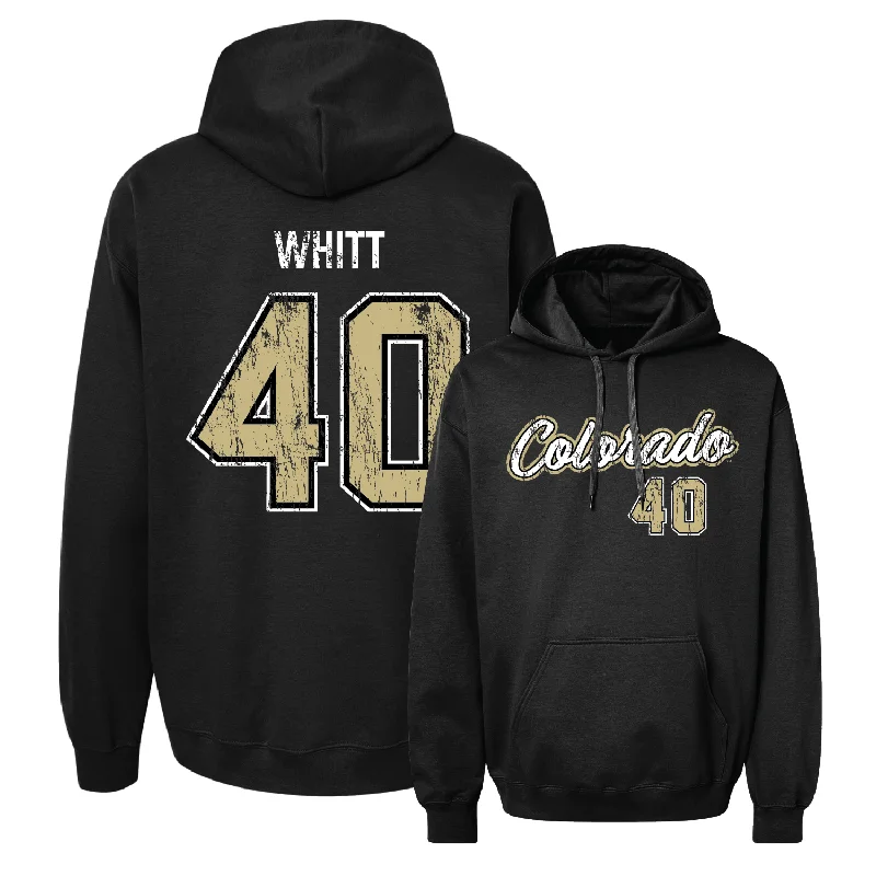 Men's basketball hoodie quality hoodies -Men's Basketball Black Script Hoodie - Grady Whitt