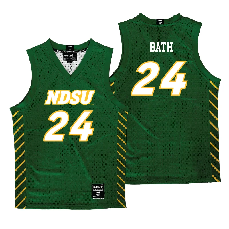 Basketball jerseys cotton -NDSU Men's Basketball Green Jersey  - Patrick Bath