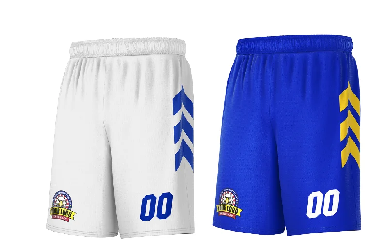 Men's basketball shorts fast-dry kit -Custom Royal White Reversible Personalized Basketball Shorts