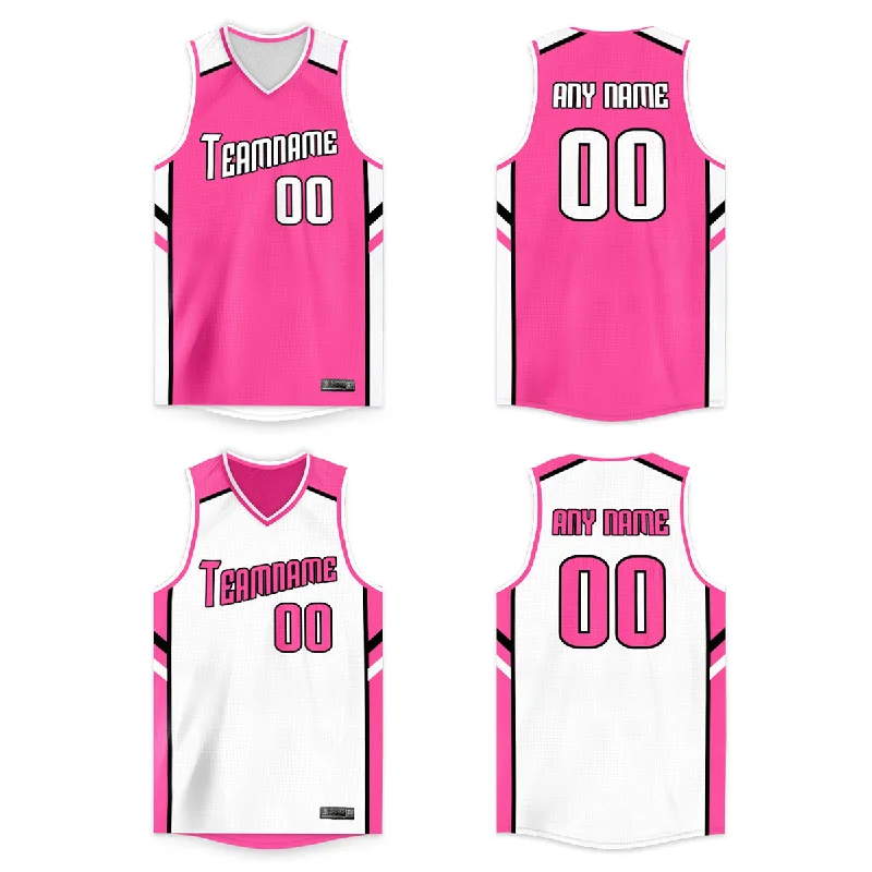 Basketball jerseys minimalist -Custom Basketball Jersey Reversible Personalized Team Sports Uniform for Men/Youth