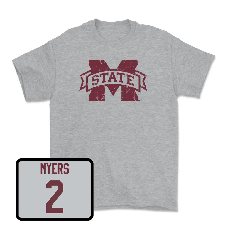 Men's basketball T-shirts durable-fit -Sport Grey Men's Basketball Classic Tee - Adrian Myers