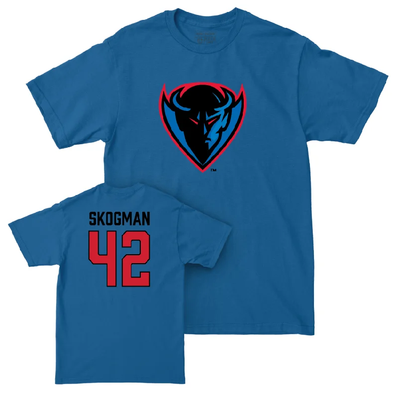 Men's basketball T-shirts stylish-play -DePaul Men's Basketball Royal Legacy Tee - David Skogman | #42