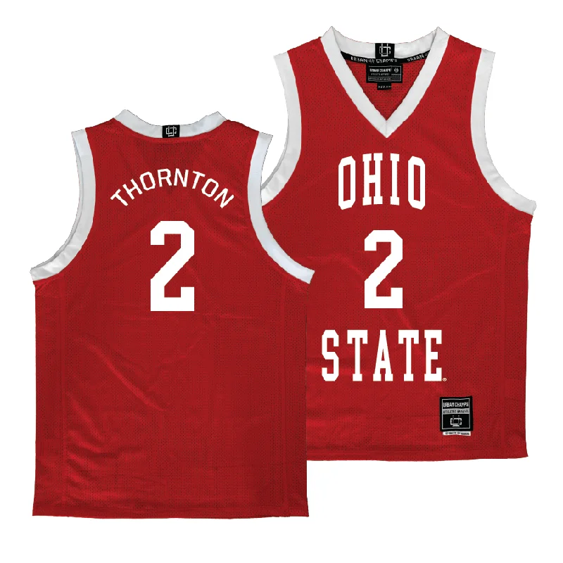 Basketball jerseys durable-game -Ohio State Men's Red Basketball Jersey - Bruce Thornton