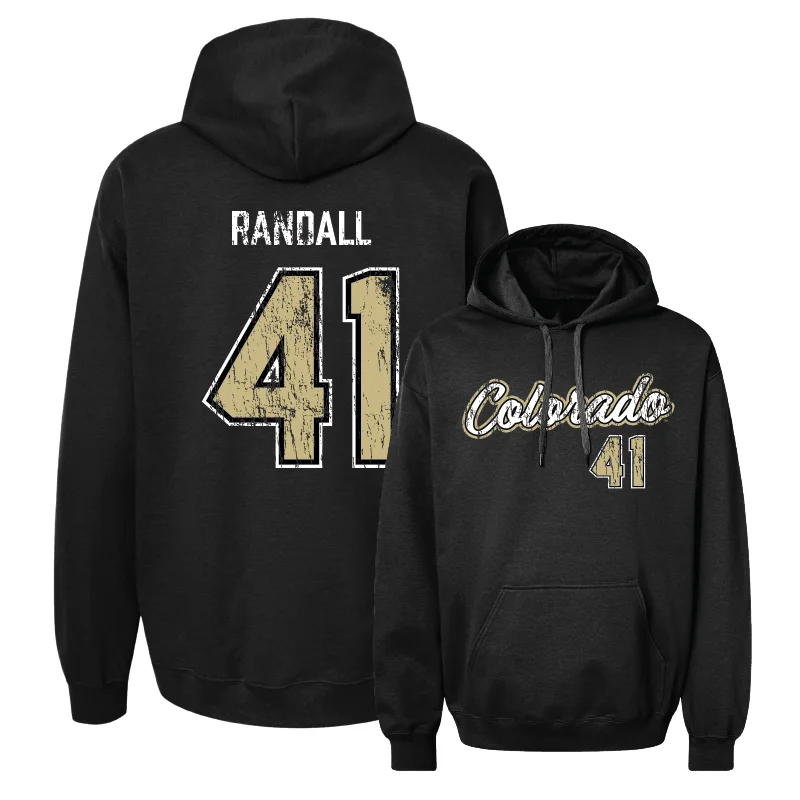 Men's basketball hoodie loud graphics -Men's Basketball Black Script Hoodie  - Nick Randall