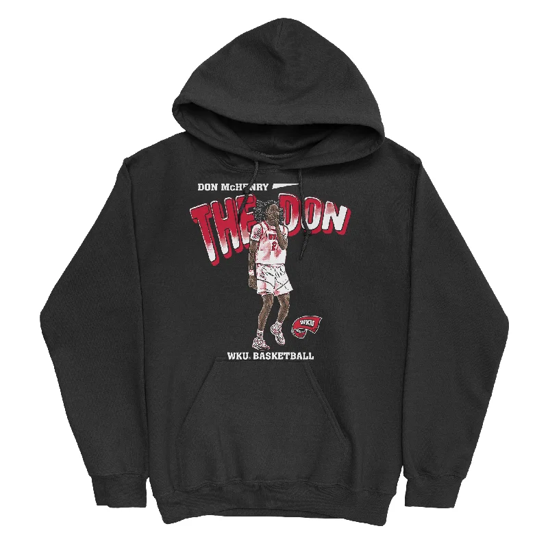 Men's basketball hoodie soft fleece -EXCLUSIVE RELEASE - Don McHenry Illustrated Hoodie in Black