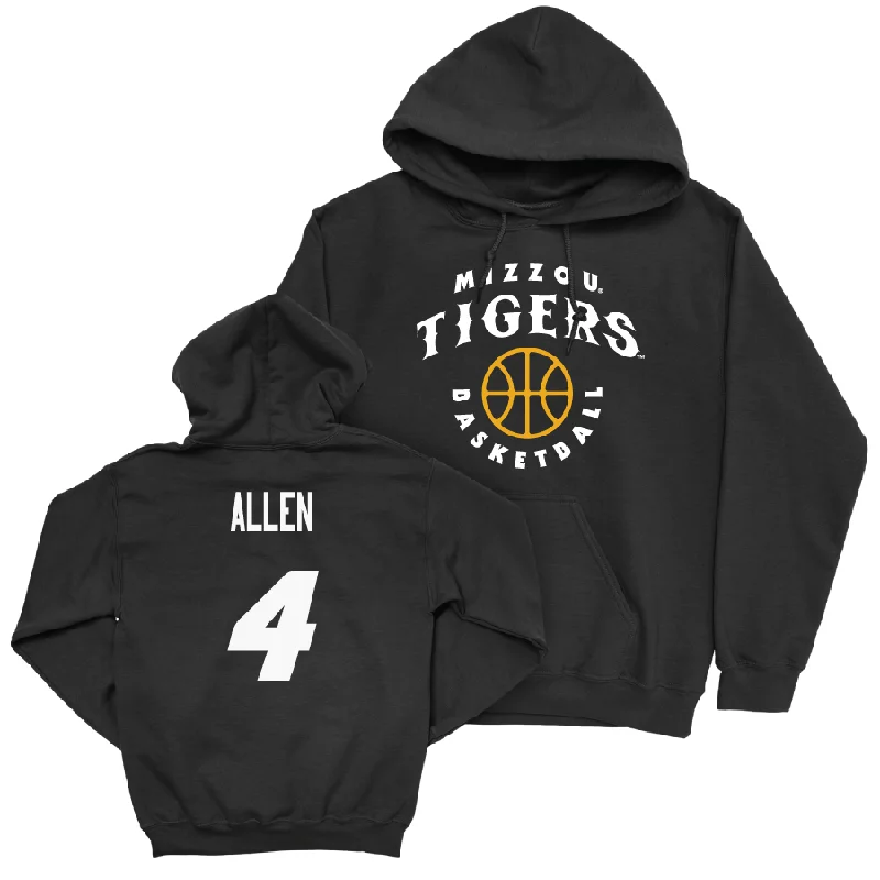 Men's basketball hoodie extra large fit -Men's Basketball Black Hardwood Hoodie  - Marcus Allen