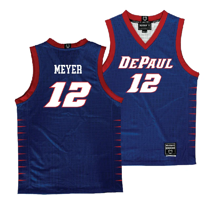 Basketball jerseys durable-performance -DePaul Men's Royal Basketball Jersey  - Jacob Meyer