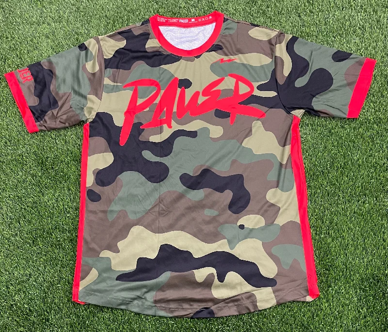 Basketball jerseys modern-pro -Pauer Camo Red Graffiti Jersey