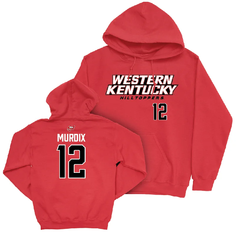 Men's basketball hoodie quality bundle -WKU Men's Basketball Red Sideline Hoodie - Terrion Murdix | #12