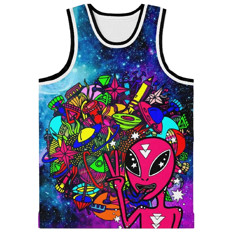 Basketball jerseys retro-performance -Alien Invasion Basketball Jersey