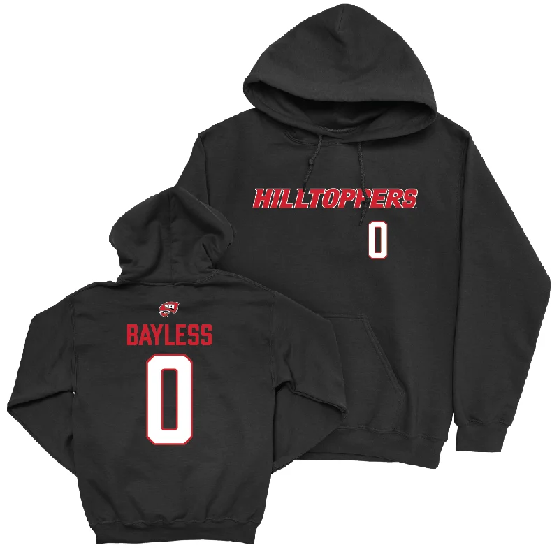 Men's basketball hoodie chic patterns -WKU Men's Basketball Black Hilltoppers Hoodie  - Braxton Bayless