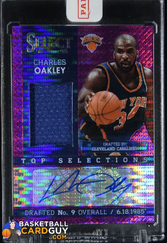 Basketball jerseys modern-fit -Charles Oakley 2013-14 Select Jersey Autographs Purple #/99