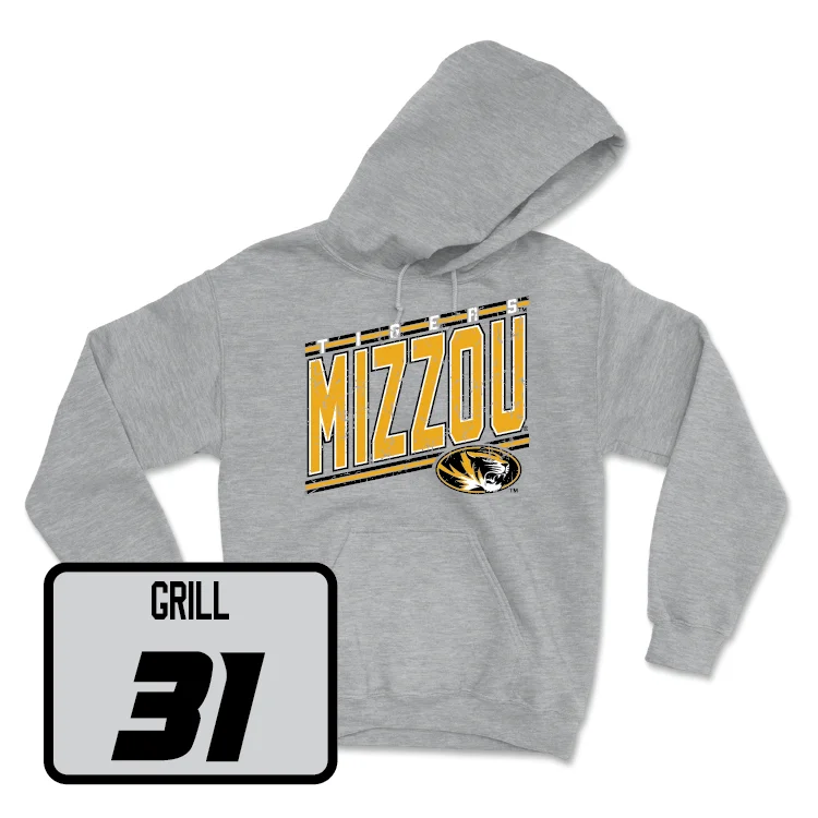 Men's basketball hoodie custom offer -Sport Grey Men's Basketball Vintage Hoodie - Caleb Grill