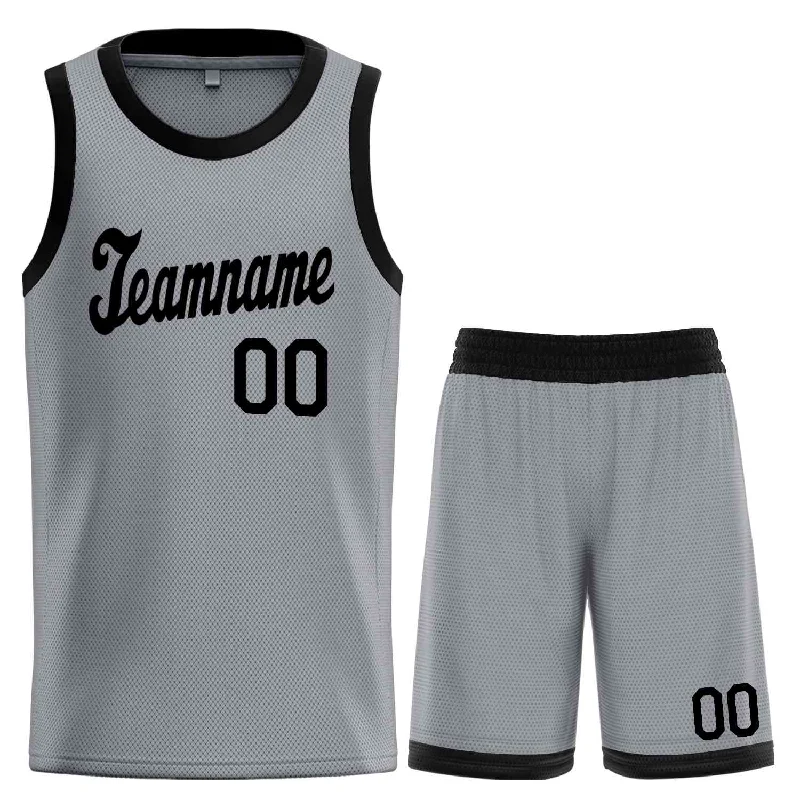 Basketball jerseys muted-tone -Custom Dark Gray Black Classic Sets Sports Uniform Basketball Jersey