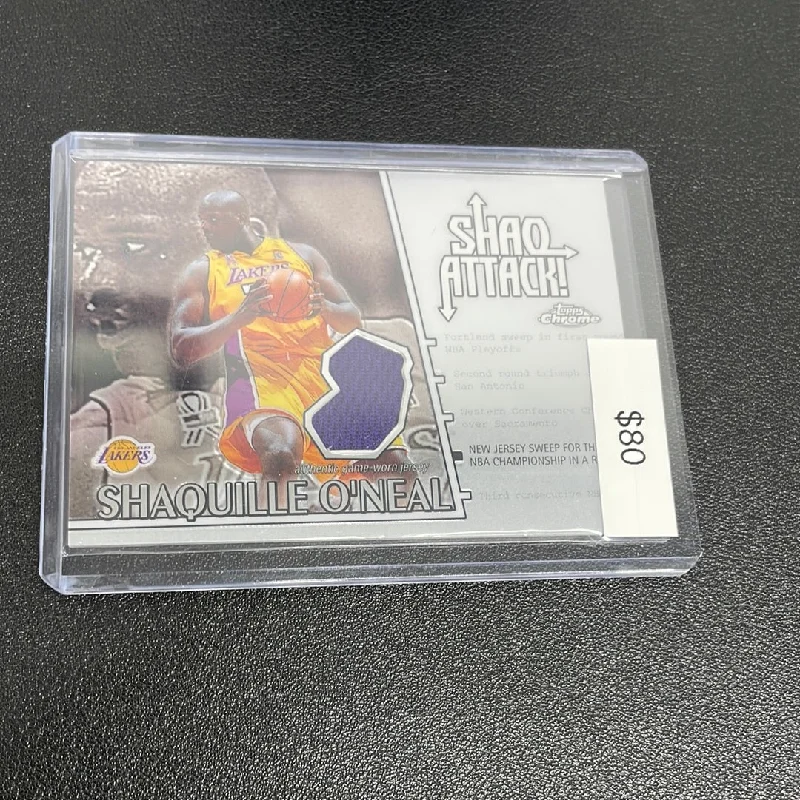 Basketball jerseys breathable-performance -2003 Topps Chrome Shaquille O’Neal Shaw Attack New Jersey