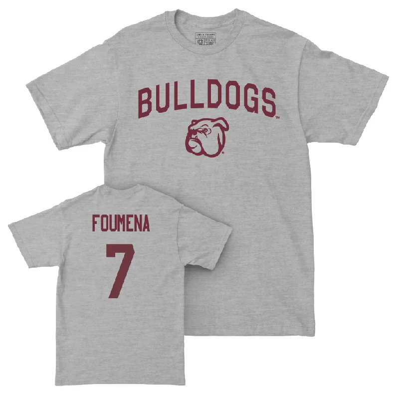 Men's basketball T-shirts durable-style -Sport Grey Men's Basketball Bulldogs Tee  - Jeremy Foumena