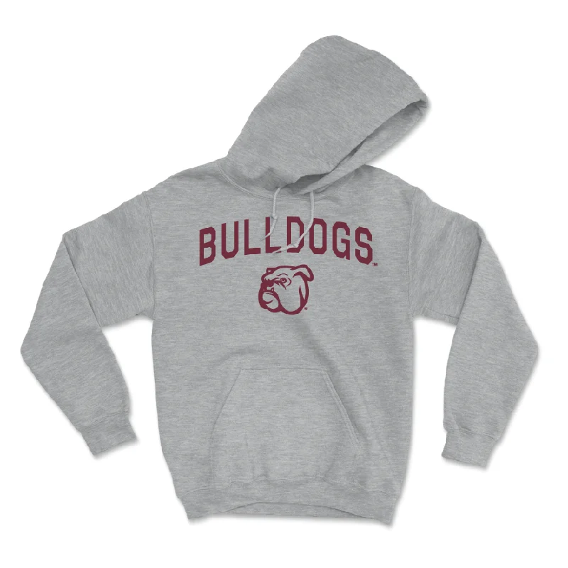 Men's basketball hoodie sport ensemble -Sport Grey Men's Basketball Bulldogs Hoodie - Harrison Alexander