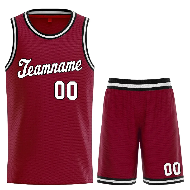 Basketball jerseys lightweight-performance -Custom Red White Classic Sets Basketball Jersey