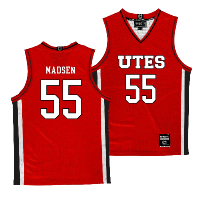 Basketball jerseys functional -Utah Men's Basketball Red Jersey - Gabe Madsen | #55