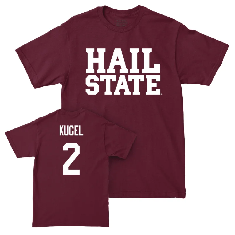 Men's basketball T-shirts pro-retro -Maroon Men's Basketball Hail Tee  - Riley Kugel