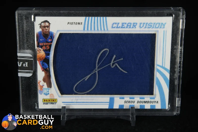 Basketball jerseys anti-odor -Sekou Doumbouya Clear Vision Autographed Jersey #1/10